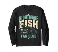 Nightmare Fish Fan Club Humor Deep Sea Nerd Quote Manche Longue