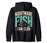 Nightmare Fish Fan Club Humor Deep Sea Nerd Quote Sweat à Capuche