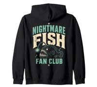 Nightmare Fish Fan Club Humor Deep Sea Nerd Quote Sweat à Capuche