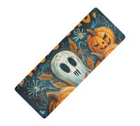 Nightmare Halloween Citrouille Spider imprimé chaud tapis de yoga antidérapant épais 1 mm pour homme avec housse de sac de yoga tapete para ejercicio 180,3 x 66 cm