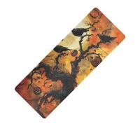 Nightmare Halloween Tree Crows Pumpkin imprimé tapis de yoga fin antidérapant épais 1 mm pour gym avec sac tapete para ejercicio 180,3 x 66 cm