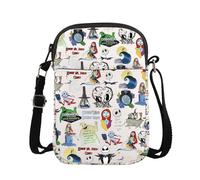 Nightmare Merch Zero Ghost Sac à bandoulière Motif crâne de monsieur Jack Sally, Night Ghost CB, medium