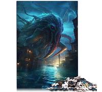 Nightmare Titan 1000 Extra Large Piece Jigsaw Puzzle Wood Jigsaw Relax Puzzles Games-Brain Teaser Puzzle 50x75cm