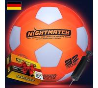 NIGHTMATCH Ballon de Foot Lumineux LED - Taille Officielle 5-2 LED Activées par Capteur pour S'amuser dans L'obscurité - Idéal pour Les Petits et Les Grands - Ballon de Foot Enfant