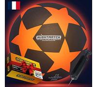 NIGHTMATCH Ballon de Foot Lumineux LED - Taille Officielle 5-2 LED Activées par Capteur pour S'amuser dans L'obscurité - Idéal pour Les Petits et Les Grands - Ballon de Foot Enfant