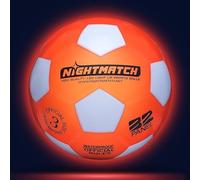 NIGHTMATCH Ballon de football lumineux à LED - Taille officielle 3 - Étanche - Brille dans le noir - Pour enfants et adultes - Ballon de football lumineux - Pour l'intérieur et l'extérieur