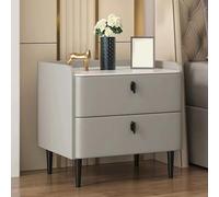 Nightnd Moderne Gris clair avec pieds en métal Design peu encombrant 2 Ders Assemblage facile Parfait pour la chambre et le salon 40 cm / 15.7in de large