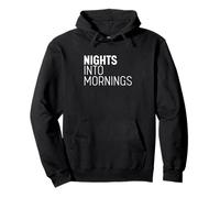 Nights Into Mornings Club Nightlife Edition Blanc Sweat à Capuche