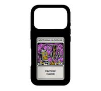 Nights Owl Gamer Nocturnal Bloodline Caffeine Maxed Coque pour iPhone 17 Pro