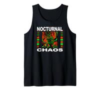 Nights Owl Gamer Nocturnal Chaos Coffee Lover Débardeur