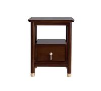 Nightstand Cloxks Dather commodellerie gris Small en faux cuir table de chevet avec 2 tiroirs Tableuse d'armoire de chevet de chambre à coucher moderne, armoire de rangement pour le salon, 18,8