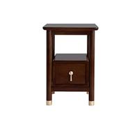 Nightstand Cloxks Dather commodellerie gris Small en faux cuir table de chevet avec 2 tiroirs Tableuse d'armoire de chevet de chambre à coucher moderne, armoire de rangement pour le salon, 18,8