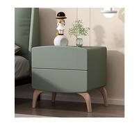 NightStands Table de chevet simple en bois pour chambre à coucher, table de chevet de rangement (vert foncé, moyen)