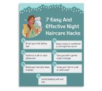 Nighttime Hair Ritual Guide Salon Wall-Art