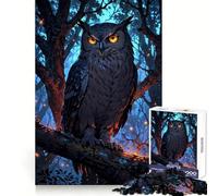 Nightwatcher︰ Le Puzzle du Hibou Mystique pour Adolescents 1000 pièces Jeu Intelligent à Partager en Famille Motif à Assembler Choix du Père Noël (38x26cm)