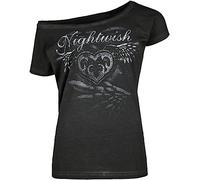 Nightwish Stone Angel Femme T-Shirt Manches Courtes Noir M 100% Coton Regular/Coupe Standard