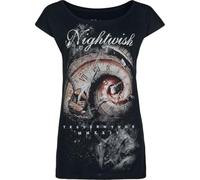 Nightwish Yesterwynde Space Femme T-Shirt Manches Courtes Noir S 100% Coton Large