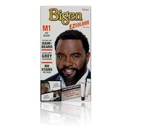 NIGINWIGOLOGY Bigen EZ Color for Men, Coloration permanente pour cheveux et barbe, M1 Jet Black
