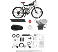 NIGORIY Kit Moteur Vélo 100cc, Motorisé Essence 2 Temps 100CC Gaz Moteur Motorisé Kit, 44 Dents Gaz Moteur Motorisé Kit, Motorisé Essence Capacité de Charge de 200 kg Con Carburé