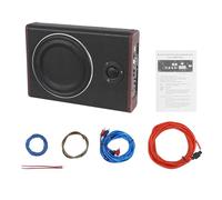 NIGORIY Subwoofer actif, 600 W Subwoofer pour voiture, renforcement des basses 0 à +12 dB, 8 pouces auto-amplifié voiture distorsion harmonique totale < 0,4 %