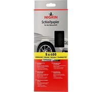 Nigrin 20702 Papier Abrasif pour Ponçage Humide, Centre, Noir