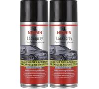 Nigrin 74113 Spray de Peinture Brillant, Noir, 400 ML (Lot de 2)