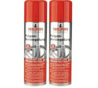 Nigrin Aérosol de Protection pour Jantes - Protection Contre la poussière de Frein, la saleté, l'eau et Le sel - Conservation Longue durée jusqu'à 4 semaines - 300 ML (Lot de 2)