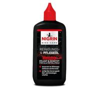 NIGRIN BIKE-CARE Huile de nettoyage et d'entretien pour vélo | Bouteille de 100 ml | Nettoyage et entretien du vélo | Protège contre la corrosion - Gris