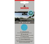 NIGRIN Chiffon Anti-buée Eco, prévient la Formation de buée sur Les vitres de Voiture, Garanti sans Traces, Non Pelucheux, nettoie Les vitres de Toutes Sortes, pour Une Vision Claire, 25 x 23 cm