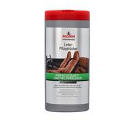 NIGRIN Lot de 30 lingettes d'entretien pour cuir - Assure le maintien de la valeur du cuir lisse - Nettoie et protège en un seul passage - Blanc