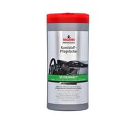 NIGRIN Lot de 30 lingettes d'entretien pour plastique mates, nettoie, protection et entretien de l'habitacle du véhicule, pour les surfaces en plastique et en vinyle, indéchirables, rafraîchissant la