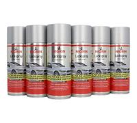 NIGRIN Lot de 6 bombes de peinture de 400 ml pour voiture argentée, protège les jantes et la carrosserie de la rouille, séchage rapide
