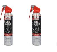 Nigrin Moto-bike 20620 Dry Lube Graisse pour chaîne de moto en spray Convient pour les chaînes O-Z et X Ring Protection contre la corrosion 400 ml, neutre (Lot de 2)