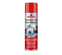 NIGRIN Nettoyant pour freins et pièces de moteur - Spray de 500 ml - Pour dégraissage des pièces de freins, de moteur et de machines - Blanc