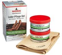 NIGRIN Performance Lot de 2 flacons de soin pour cuir avec huiles et cires naturelles - Rafraîchissant les couleurs - 250 ml - Vert