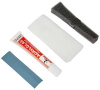 Nigrin Set de réparation pour acrylique et plexiglas 73914 RepairTec : 1 x pâte de plastique à polir en tube de 25 g, 1 x papier ingrain (grain : 1600) et 1 x chiffon à polir
