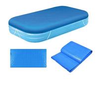 NihaoWXM Bache Piscine 1 Housse de Piscine rectangulaire Solaire d'été étanche for Baignoire de Piscine, Cadre Gonflable, Grande Piscine, Accessoires Bache sous Piscine(305x183cm)