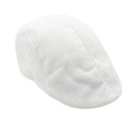 NihaoWXM Casquette Plate Homme Bérets for Hommes, Casquette d'automne et d'été, Chapeaux Plats, Casquette Classique Vintage, Casquette de Journal for Hommes(White)