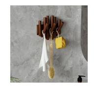 NihaoWXM Crochets Pliants Pour Piano Walnut Colored Solid Wood Coat Rack Wall Mounted Clothes Hats Hanger Piano Key Door Entrance Hall Hanging Hook Storage(3 Hooks 17.5cm)