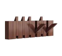 NihaoWXM Crochets Pliants Pour Piano Walnut Hooks Wall Mounted Coat Rack Piano Key Hangers Natural Solid Wood Fabric Clothes(Light yellow,6 Hooks)