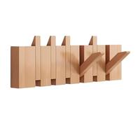 NihaoWXM Crochets Pliants Pour Piano Walnut Hooks Wall Mounted Coat Rack Piano Key Hangers Natural Solid Wood Fabric Clothes(Bronze,6 Hooks)