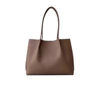 NihaoWXM Grand Sac Porté Èpaule Femme Cuir Sac à bandoulière simple for femme, fourre-tout décontracté, sac main en cuir souple, vintage, couleur unie, de shopping for(Color 2)