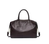 NihaoWXM Grand Sac Porté Èpaule Femme Cuir Sac de voyage en cuir, sac fourre-tout à bandoulière simple, grand messager for le week-end(Coffee)