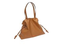NihaoWXM Grand Sac Porté Èpaule Femme Cuir Sacs à bandoulière extra larges en cuir for femmes, sac seau, fourre-tout cordon de créateur(Brown)