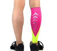 NihaoWXM Manchon Compression Mollet Manchons de Compression for Mollets, 1 pièce, Chaussettes de Compression for Jambes, attelle de Tibia, protège-Mollets, Course à Pied(Green Rose,M)