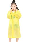 NihaoWXM Poncho Pluie Poncho for Enfants Imperméable Réutilisable avec Capuche De Voyage en Plein Air Transparent Portable(Yellow)