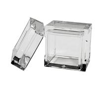 Nihcora 10 Plateaux de Boîte en Acrylique pour Cubes D'Éléments de 0,39 Pouce et 10 Mm, Étui Transparent, Support de Table Périodique pour les Collections D'Éléments, et Facile à Utiliser