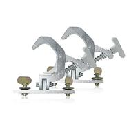 Nihcora 2 PCS Aluminium Fold Clamp Crochets Chargement 150Kg 42-61mm Truss Tube 230W 7R/200W 5R Beam Light