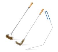Nihcora 3 Outils de Nettoyage de Friteuse, Outils de Nettoyage de Friteuse en Acier Inoxydable, Brosse de Friteuse à Panier, Outils de Brosse de Nettoyage de Friteuse à Air