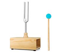 Nihcora 528HZ Tuning Fork, Tuning Fork Resonance Box, pour la Thérapie Par Le Son, Le Yoga, la Méditation et la Relaxation